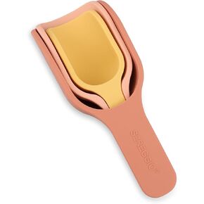 3 x Mini Silicone Scoops, Silicone Nesting Scoops, Sensory PlayTray Sensory Bin Accessories, Educational Classroom Supplies, Preschool Fine Motor Skill for Toddlers