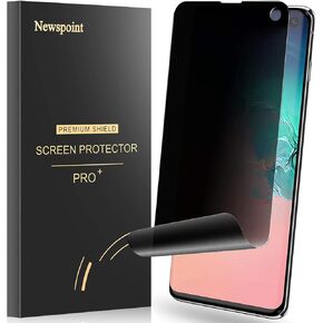Galaxy S10 Privacy Screen Protector, [Case Friendly] [Support in-Screen Unlock] Soft Film for Samsung Galaxy S10, Easy Installation, Anti-Scratch, Full Adhesive, Touch Sensitive