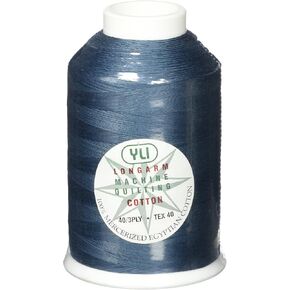 خيط بكرة خياطة اللحف من YLI، 3000 ياردة، رمادي/أزرق in Kuwait