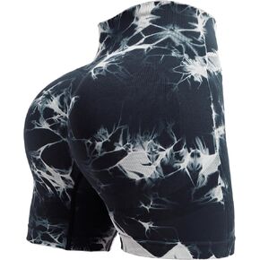 3.6" Tie Dye Workout Shorts for Women Scrunch Butt Lifting Seamless Gym Yoga Biker Shorts