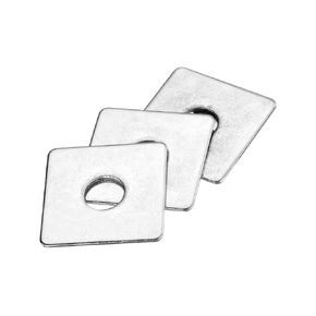 uxcell 15pcs M10x30x2mm Square Plate Bearing Washers 304 Stainless Steel Plate Square Plate Washers Flat Pad Spacer Gasket for Hardware Fastener