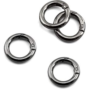 4 Pcs 1/2in Inner Diameter Metal O Ring Sliver Assorted Multi-Purposefor Hardware Bags Ring Hand DIY Accessories(Sliver)