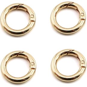 4 قطع 1/2 بوصة القطر الداخلي حلقة دائرية معدنية فضية متنوعة متعددة الأغراض لحقائب الأجهزة حلقة يدوية إكسسوارات ذاتية الصنع (فضية) in Kuwait