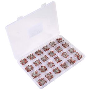 24 Value 960Pcs [0.1uF-100nF] DIP Monolithic Multilayer Ceramic Chip Capacitors Assortment Kit