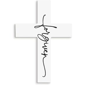 P. Graham Dunn Forgiven Cross Black Script 16 x 10.75 MDF Wood Decorative Cross Sign