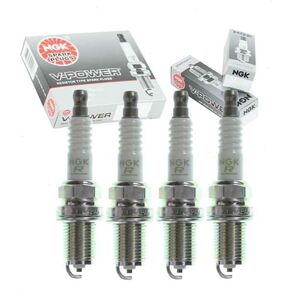 4 pc NGK V-Power Spark Plugs compatible with Toyota Camry 2.2L 2.4L L4 1992-2011