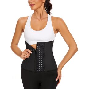 Waist Trainer for Women Latex Underbust Waist Corsets Cincher Hourglass Body Shaper 4 Hooks Corset Belt