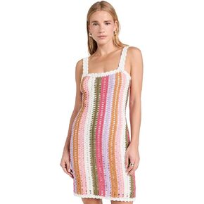 Women's Lito Stripe Crochet Mini Dress