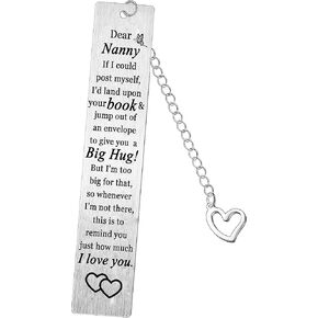 I Love You Nan Bookmark Nanny Bookmark Nanny Birthday Mothers Day Gifts Grandma Bookmark Keepsakes Present from Granddaughter Grandson