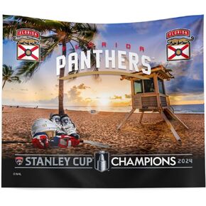 Northwest NHL Florida Panthers Stanley Cup Champions 2024 Wall Hanging Tapestry, 50" x 60", Photogenic