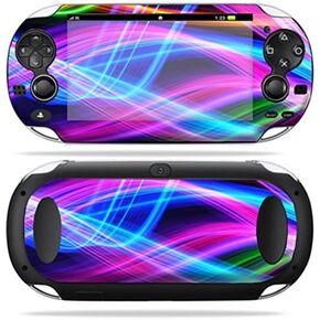 MightySkins Skin Compatible with PS Vita PSVITA Playstation Vita Portable wrap Sticker Skins Light Waves