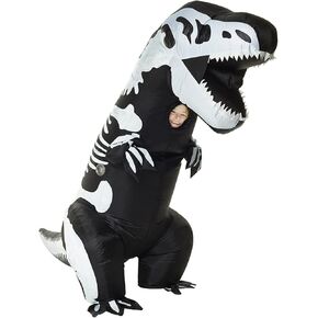 Morph Skeleton Inflatable Dinosaur Costume Kids, Blow Up Dinosaur Costume, Halloween Inflatable Dinosaur Costume, Inflatable T Rex Costume Kids