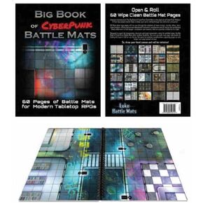 Loke Giant Book of Cyberpunk Battle Mats , Red