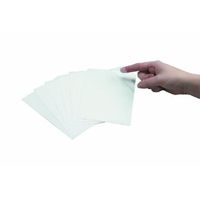 Brady 99272 Clear Polyester Protective Overlaminate For Write-On Labels , Clear, 4.5" Height x 6.5" Width (25 Labels per Package)