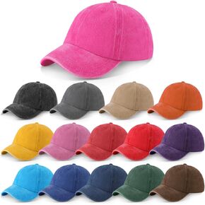 15 Pcs Vintage Baseball Cap American Flag USA Flag Distressed Baseball Hat Adjustable Unisex Sport Cap for Women Men