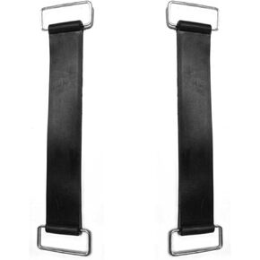 2 Pcs Motorcycle Battery Rubber Band Strap Battery Strap Replacement Battery Tie Down Strap Elastic Stretchable Fixed Holder Non-Slip Band Stretchable Bandage Parts Elastic Black Scooter Accessories