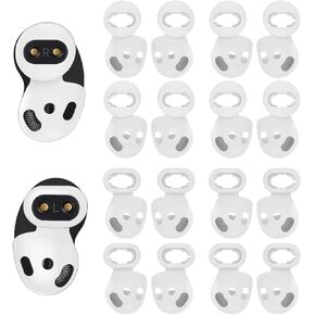 8 Pairs Galaxy Buds Live Ear Tips Anti-Slip Eartips, Small Large 2 Size Add Grip Silicone Fit in Case Replacement Wing Tips Cover Accessories Compatible with Galaxy Buds Live SM-R180 - Mystic Red
