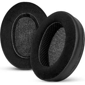 Hybrid Thick Earpads for Sennheiser HD600, HD650, HD660S, HD525, HD535, HD545, & Massdrop HD58X, HD6XX Headphones - Memory Foam with Velour & PU Leather Hybrid Material in Saudi Arabia