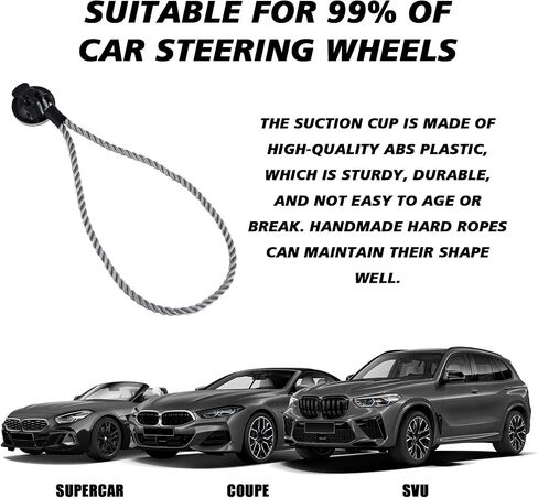 Cowboy Hat Holder Mounts for Truck Car, Vehicle Hard Hat Storage Rack Hanger for Dashboard Wall Seat Windshield with Suction Cup and Handmade Rope to Fix & Keep Hat Shape (Black) in Saudi Arabia