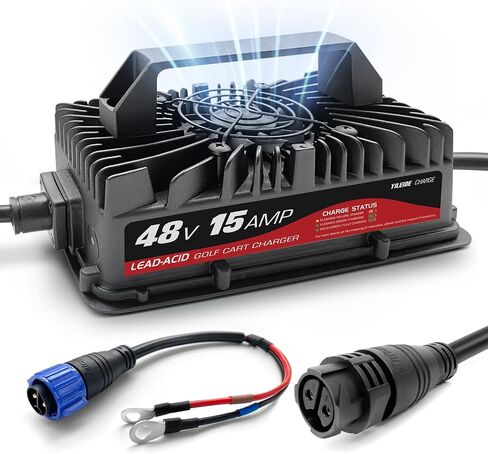 48 Volt Golf Cart Battery Charger Onboard 15 AMP EZGO, Club Car, for Yamaha with OT Terminal in Saudi Arabia