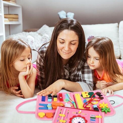 3 otters Busy Board, Mermaid Montessori Toy for Toddler Sensory Board Educational Activities for Learning Fine Motor Skills Gifts for Boys Girls in Saudi Arabia