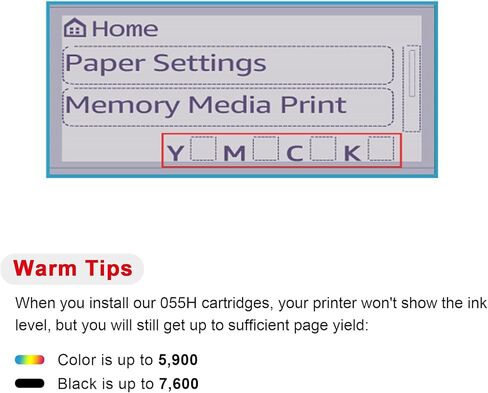 خرطوشة حبر 055H متوافقة مع Toner Kingdom 4 عبوات بديلة لطابعة Canon 055H 055 Color imageCLASS MF743Cdw MF741Cdw MF745Cdw MF746Cdw LBP664Cdw طابعة حبر (أسود، أصفر، سماوي، أرجواني) in Kuwait