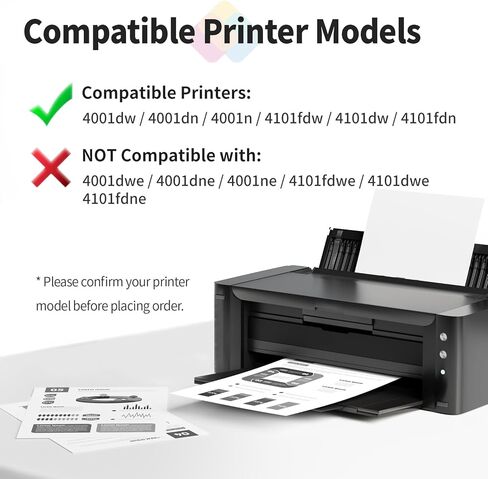 148A (مع رقاقة) خرطوشة حبر سوداء بديلة لخراطيش حبر HP 148A 148X W1480A W1480X لطابعة HP 4001dw 4001dn 4001n 4101fdw 4101dw 4101fdn (عبوتان) in Kuwait