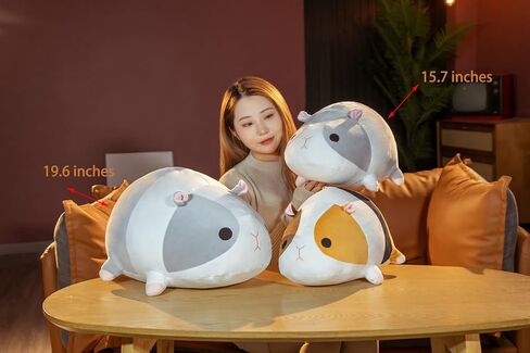 Guinea Pig Toy 15.7" Stuffed Animals Plush Guinea Pig Plush Toys, Hamster Plush Pillow Guinea Pig Plush Soft Toy Festival Gift for Friends Families, Cuddling Pillow Floor Seat Cushion in Saudi Arabia