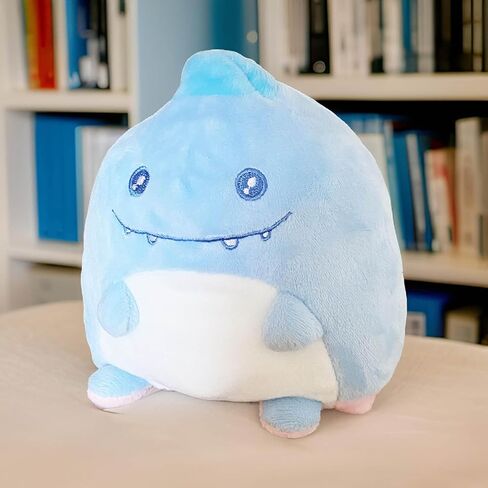 BelugaDesign Dinosaur Plush Toy | Pink Blue Reversible Cute Kawaii Anime Eyes Super Soft Dino Plushie | Small Stuffed Animal Plush Pillow | Fluffy Huggable Mood Flip Squishy Gift for Kids and Teens in Saudi Arabia
