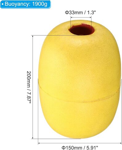 PATIKIL Rope Float Buoy, Deep Water Floats Rope Float Buoy Great for Trail Markers Dock Floats Kayak Boats in Saudi Arabia