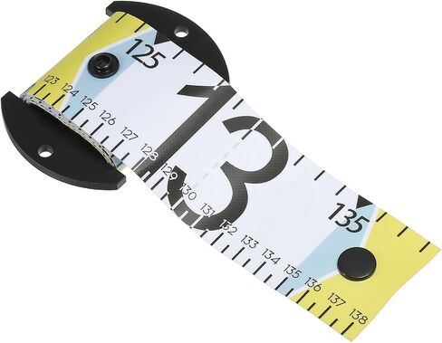 PATIKIL Adhesive Fish Ruler, 53 Inch Fish Measure Tape Sticker Tape Waterproof for Fishing Boat Kayak Workbench, Yellow in Saudi Arabia
