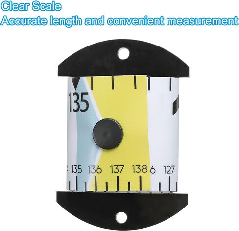PATIKIL Adhesive Fish Ruler, 53 Inch Fish Measure Tape Sticker Tape Waterproof for Fishing Boat Kayak Workbench, Yellow in Saudi Arabia