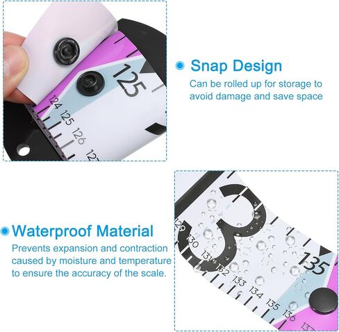 PATIKIL Adhesive Fish Ruler, 53 Inch Fish Measure Tape Sticker Tape Waterproof for Fishing Boat Kayak Workbench, Yellow in Saudi Arabia