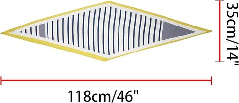 Allegra K Ladies Silky Rhombus Neckerchief Stripe Print Neck Scarf for Shirts Headband Handbag Wraps Bandana in Saudi Arabia