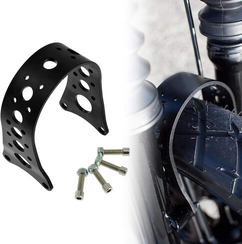 HDBUBALUS Front Fork Brace Tracker Narrow Fit for Harley Sportster Dyna XL FXD FXR 1988-2017 Gloss Black in Saudi Arabia