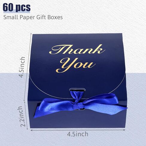 Shindel 20PCS Thank You Gift Boxes, Party Favor Boxes with Ribbon Pink Small Thank You Gift Box Candy Treat Bags for Birthday Wedding Party Holiday in Saudi Arabia