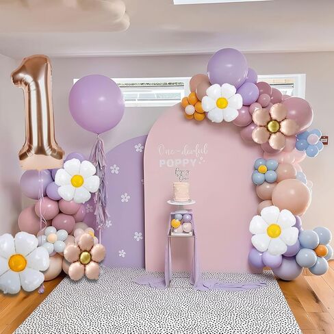 7 قطع رائعة من ديكورات الحفلات الواحدة، بالون ذهبي وردي مقاس 40 بوصة لتزيين عيد الميلاد الأول، بالونات هيليوم من رقائق الهيليوم لعيد الميلاد الأول للفتيات من جروفي بيبي وردي in Kuwait