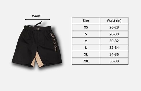 Jiu Jitsu BJJ, IBJJF Approved Fight Shorts, MMA, No Gi, Grappling, Jiu Jitsu Shorts (US, Alpha, Large, Regular, Regular, Black) in Saudi Arabia