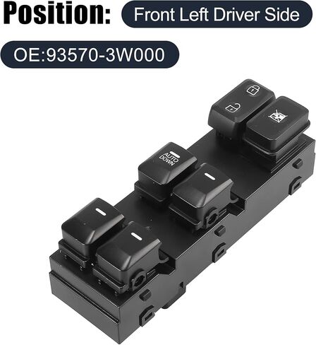 X AUTOHAUX Front Master Driver Side Power Window Switch 93570-3W000 Replacement for Kia Sportage 2014 2015 2016 in Saudi Arabia