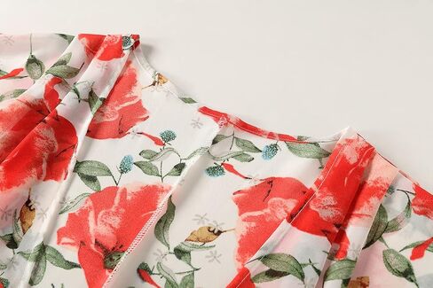 olrain Women Casual Lightweight Floral Printed Open Front Kimono Soft 3/4 Sleeve Cardigan in Saudi Arabia