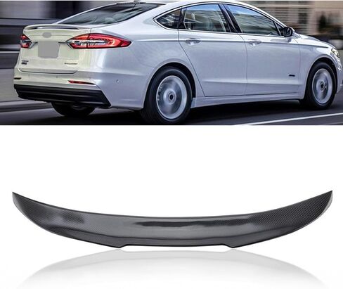 Rear Spoiler Fit for Ford Fusion Mondeo 2013 2014 2015 2016 2017 2018 2019 2020 2021 2022 2023 Truck Spoiler Wing Trunk Lip (Real Carbon Fiber) in Saudi Arabia