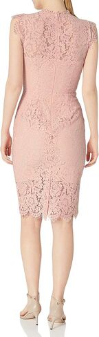 JOA Women's Open Back LACE Dress, Rose, S in Saudi Arabia