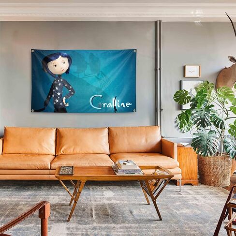 Generic Explosive Movies Animation Coraaaaline Girl Music Tapestry 3 × 5FT Union Bar Chamber Lounge in Saudi Arabia