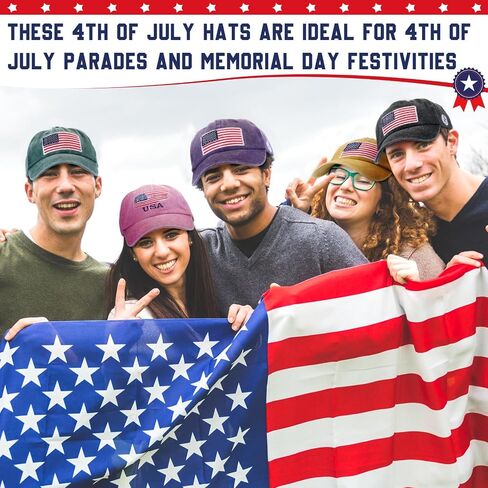 15 Pcs Vintage Baseball Cap American Flag USA Flag Distressed Baseball Hat Adjustable Unisex Sport Cap for Women Men in Kuwait