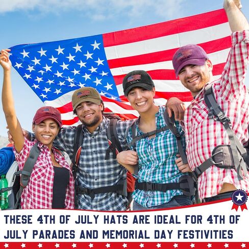 15 Pcs Vintage Baseball Cap American Flag USA Flag Distressed Baseball Hat Adjustable Unisex Sport Cap for Women Men in Kuwait