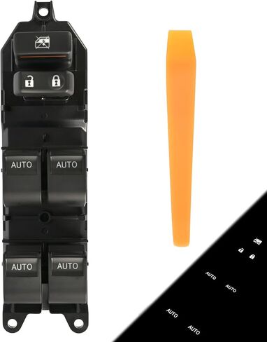 84820-0R040 لوحة تحكم مفتاح نافذة الطاقة الأمامية اليسرى جانب السائق الأبيض LED مضاءة متوافقة مع Toyota Tundra 2007-2021 استبدال 848200R040 مفاتيح النافذة الرئيسية in Saudi Arabia