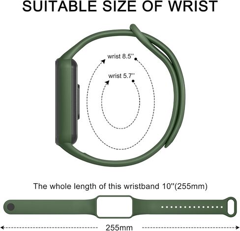 حزام بديل Tobfit متوافق مع Amazfit Band 7، حزام معصم رياضي من السيليكون الناعم قابل للتعديل للنساء والرجال متوافق مع Amazfit Band 7 Fitness Traker Smart Watch in Saudi Arabia