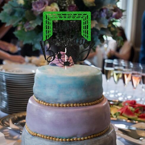 كرة القدم عيد ميلاد سعيد كعكة توبر لاعبي كرة القدم كعكة الزينة للرياضة تحت عنوان رجل صبي فتاة عيد ميلاد حزب ديكور لوازم أسود أخضر بريق in Kuwait