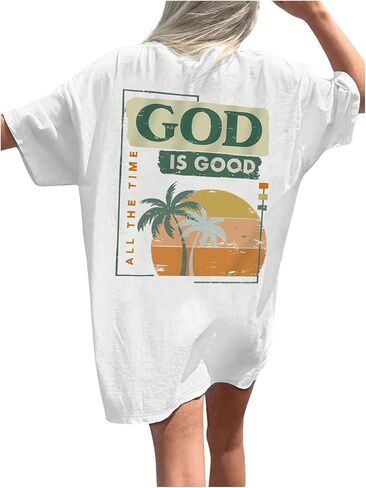 SOLY HUX Women's Summer Graphic Letter Print Tee Short Sleeve Round Neck T Shirt Tops in Saudi Arabia
