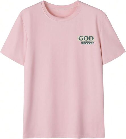 SOLY HUX Women's Summer Graphic Letter Print Tee Short Sleeve Round Neck T Shirt Tops in Saudi Arabia
